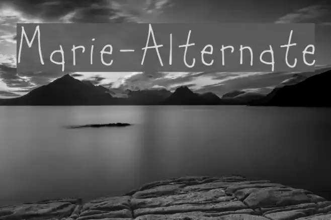 Marie-Alternate Font examples