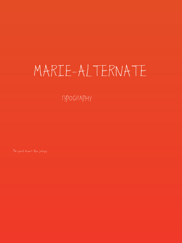Marie-Alternate Poster