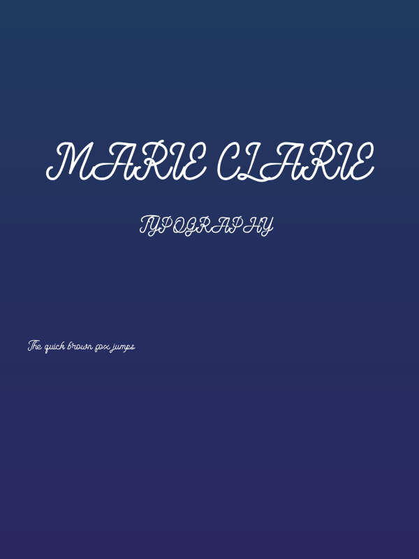 Marie Clarie Poster