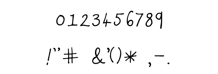 Marie-Optional Font OTHER CHARS