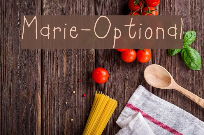 Marie-Optional Font examples