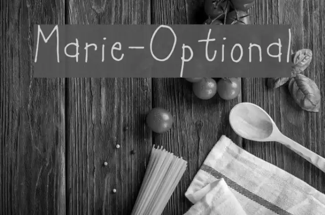 Marie-Optional Font examples