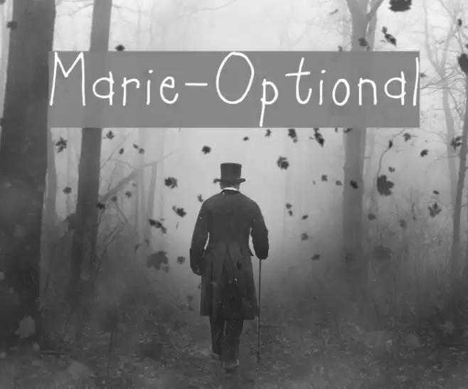 Marie-Optional Font examples