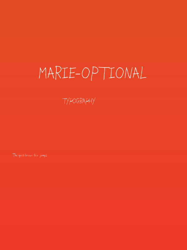 Marie-Optional Poster