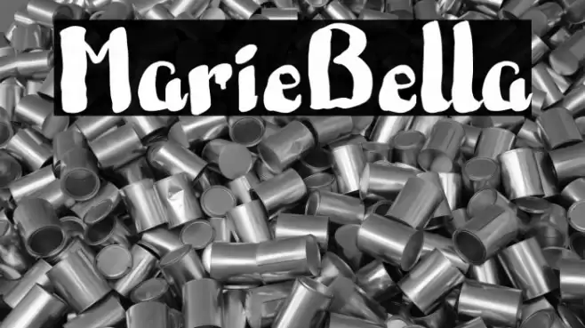 MarieBella Font examples