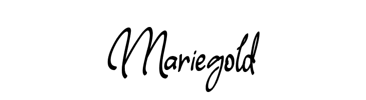 Mariegold  Frei Schriftart Herunterladen