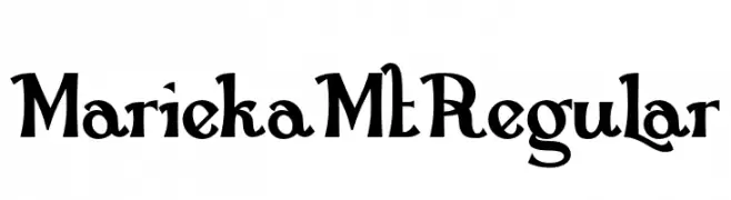 MariekaMtRegular  Frei Schriftart Herunterladen