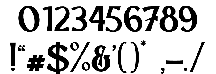 MariekaMtRegular Font OTHER CHARS