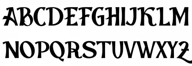 MariekaMtRegular Font UPPERCASE