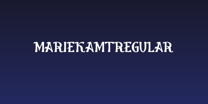 MariekaMtRegular Social Header