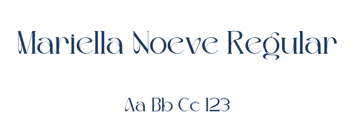 Mariella Noeve Regular Font Preview