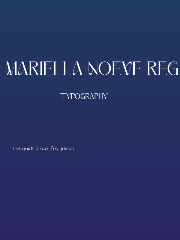 Mariella Noeve Regular Poster