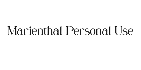 Marienthal Personal Use Logo