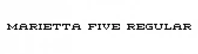 Marietta Five Regular  नि: शुल्क फ़ॉन्ट्स डाउनलोड