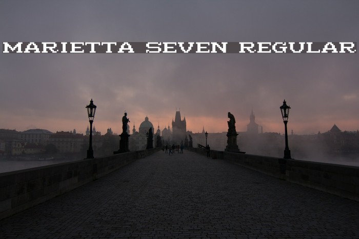 Marietta Seven Regular Font examples