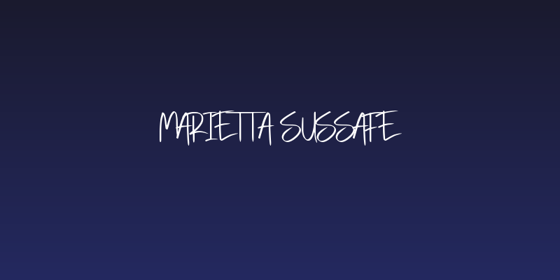 Marietta Sussafe Social Header