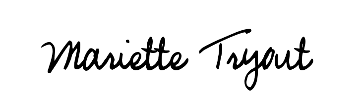 Mariette Tryout Font