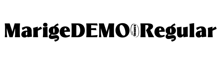 MarigeDEMO-Regular  font caratteri gratis