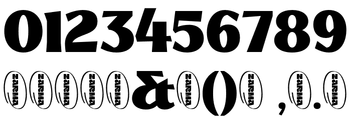 MarigeDEMO-Regular Font OTHER CHARS
