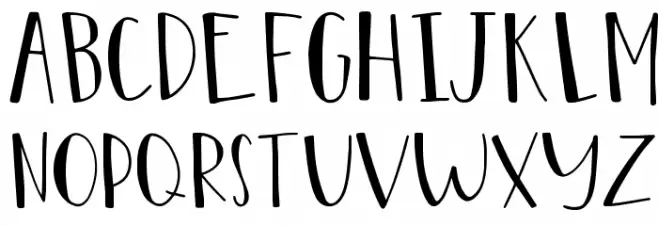 Marigold Regular Font UPPERCASE