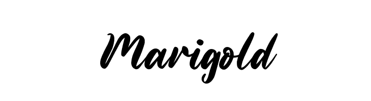 Marigold  フリーフォントのダウンロード