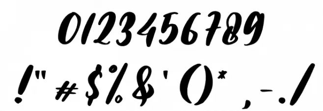 Marigold Font OTHER CHARS