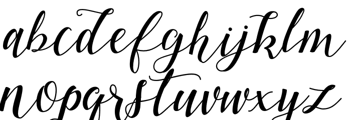 Marigold Font LOWERCASE