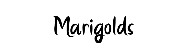 Marigolds  フリーフォントのダウンロード
