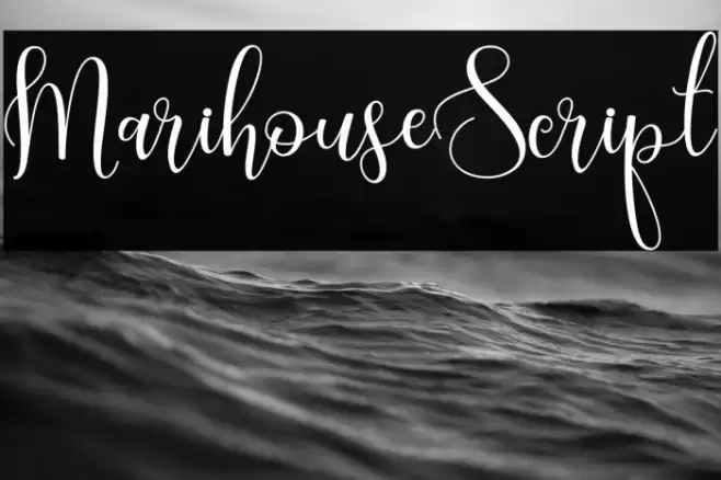 MarihouseScript Font examples