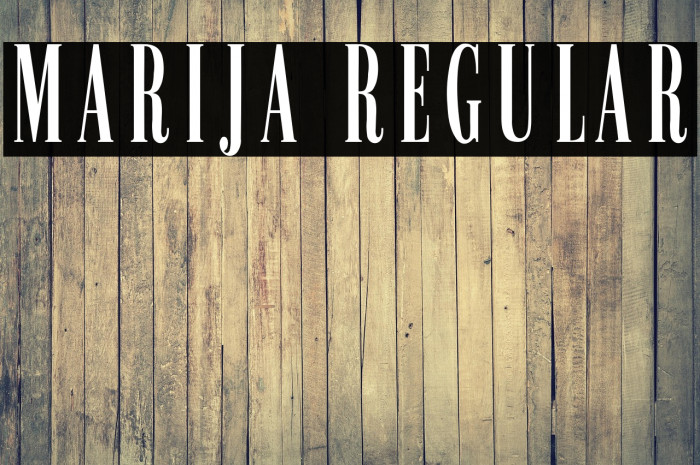 Marija Regular Example 2