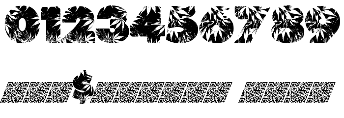 Marijuana Font Alte caractere
