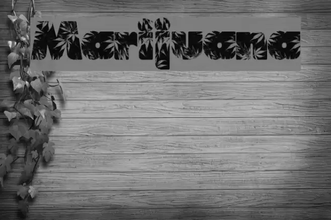 Marijuana Font examples