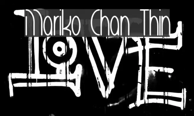 Mariko Chan Thin Font examples