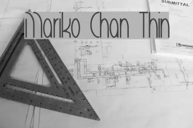 Mariko Chan Thin Font examples