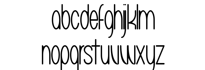Mariko Chan Thin Font LOWERCASE