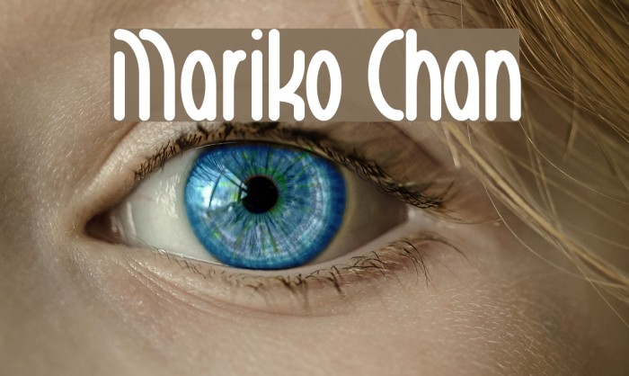 Mariko Chan Font examples
