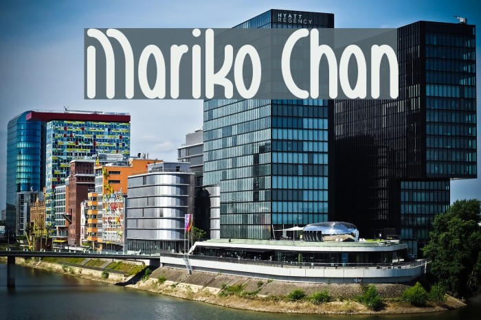 Mariko Chan Font examples