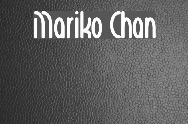Mariko Chan Font examples