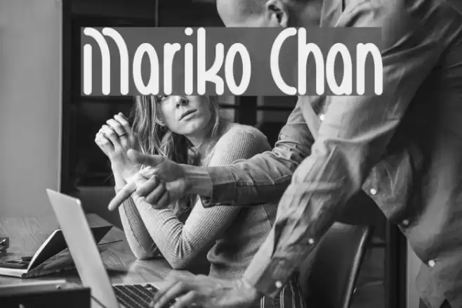 Mariko Chan Font examples