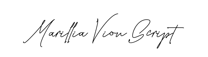 Marillia Vion Script  Frei Schriftart Herunterladen