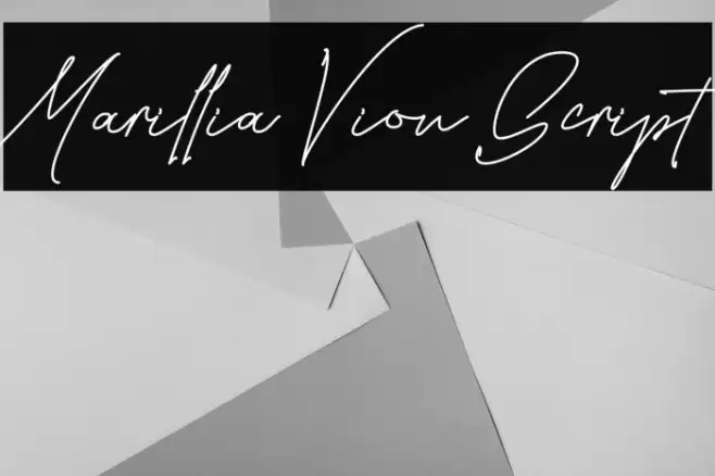 Marillia Vion Script Font examples
