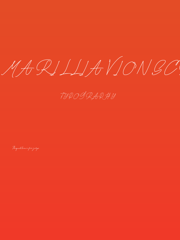 Marillia Vion Script Poster