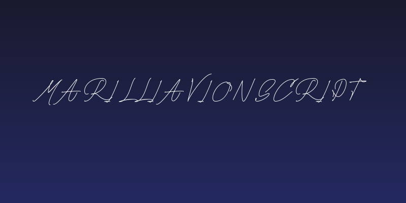Marillia Vion Script Social Header