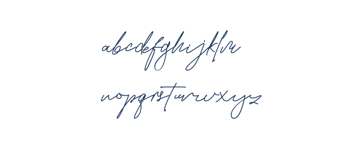 Marillia Vion Script Lowercase