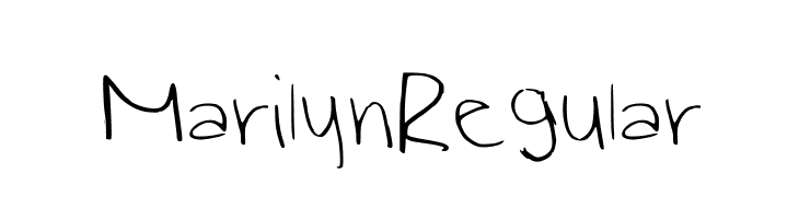 Marilyn Regular  font caratteri gratis