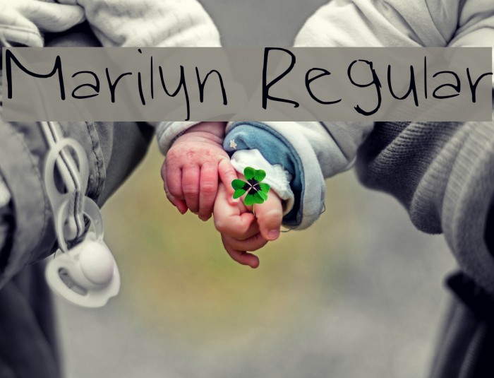 Marilyn Regular Font examples