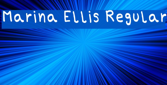 Marina Ellis Regular Font examples