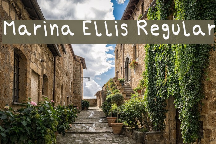 Marina Ellis Regular Font examples