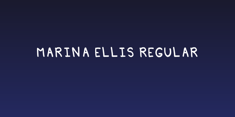 Marina Ellis Regular Social Header