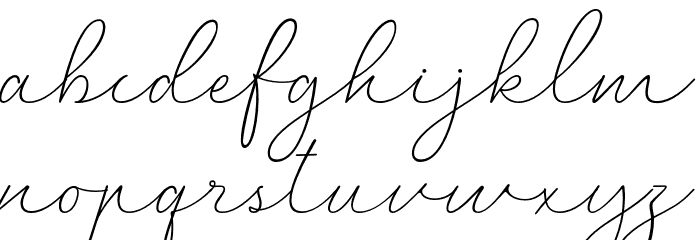 MarinaBullockDemo Font LOWERCASE
